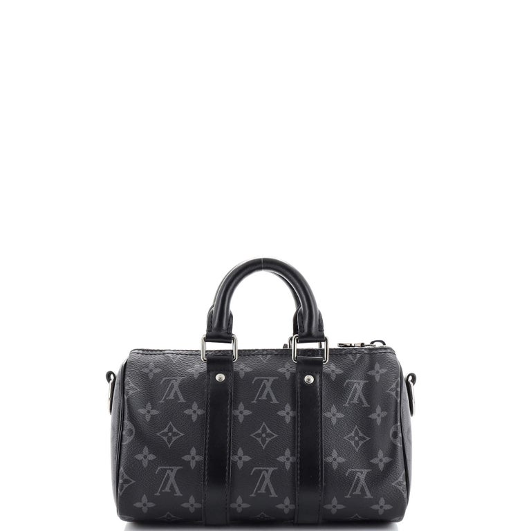 Louis Vuitton Black Monogram Canvas Limited Edition Eclipse Speedy 28 Bag  at 1stDibs