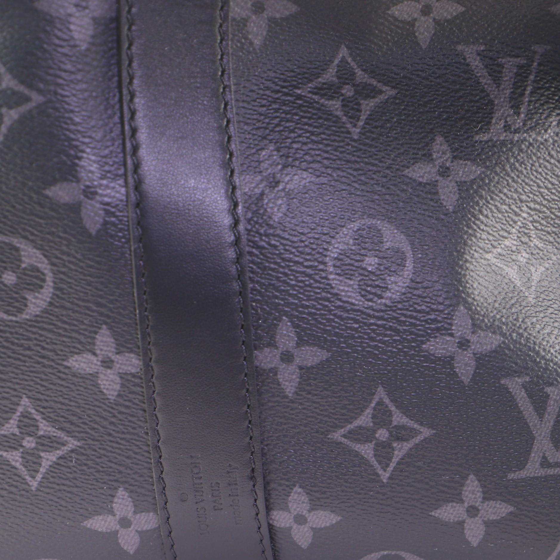 Louis Vuitton Keepall Bandouliere Bag Reverse Monogram Eclipse Canvas 50 4