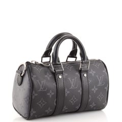 Louis Vuitton Keepall Bandouliere Bag Reverse Monogram Eclipse Canvas XS