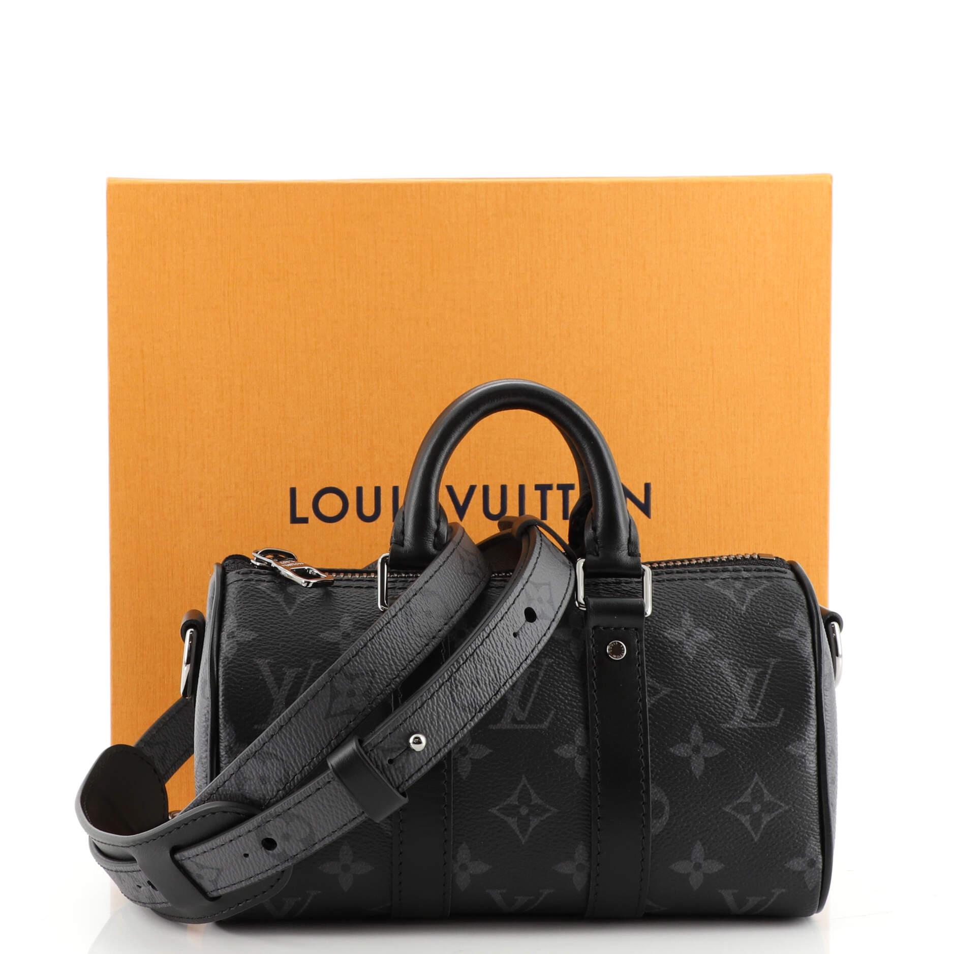 Louis Vuitton Keepall Bandouliere Bag Reverse Monogram Eclipse 50 at  1stDibs