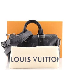 Louis Vuitton Keepall Bandouliere Bag Reverse Monogram Eclipse Canvas XS