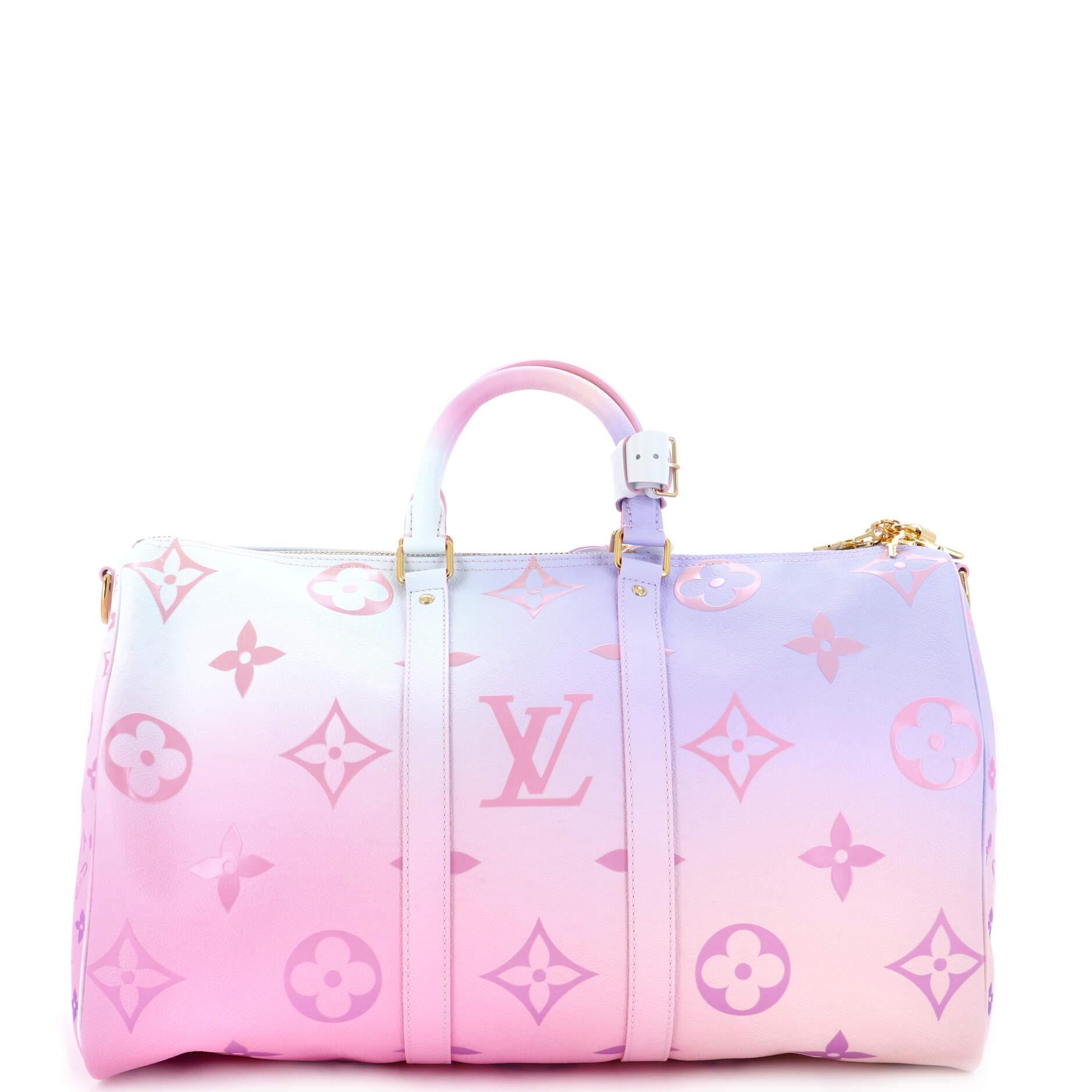 Women's or Men's Louis Vuitton Keepall Bandouliere Bag Spring in the City Monogram Giant Canvas