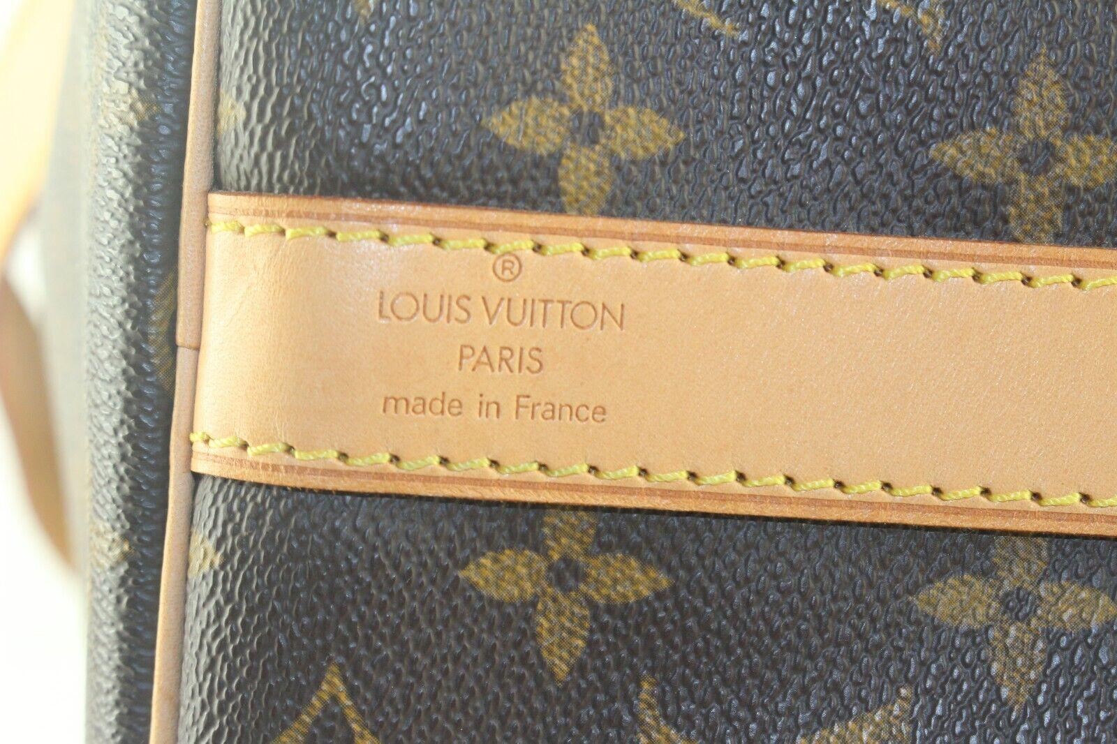 Louis Vuitton Keepall Bandouliere Duffle 45 Brown Canvas 8LV810K In Excellent Condition In Dix hills, NY