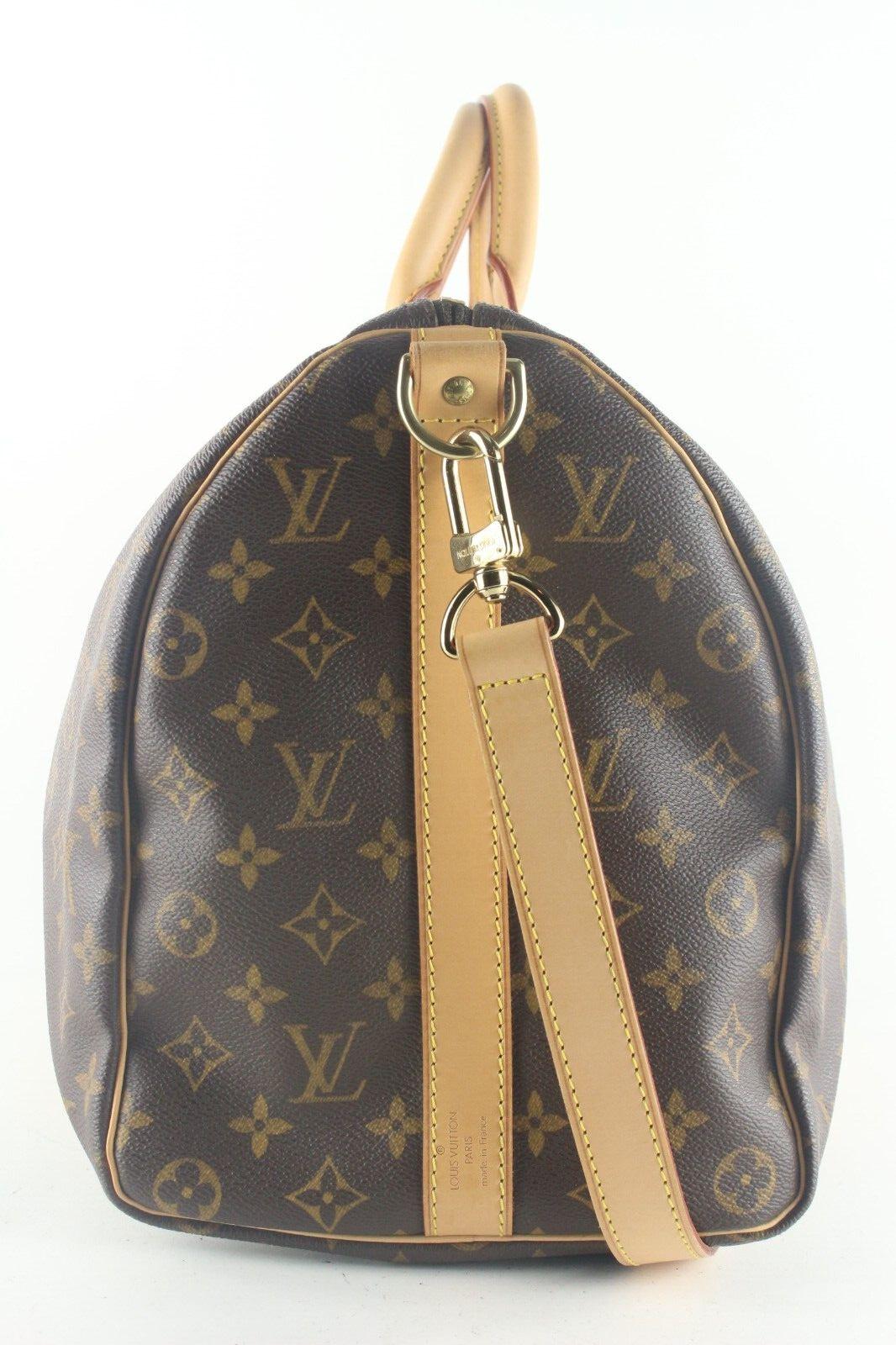 Louis Vuitton Keepall Bandouliere Duffle 45 Brown Canvas 8LV810K 1