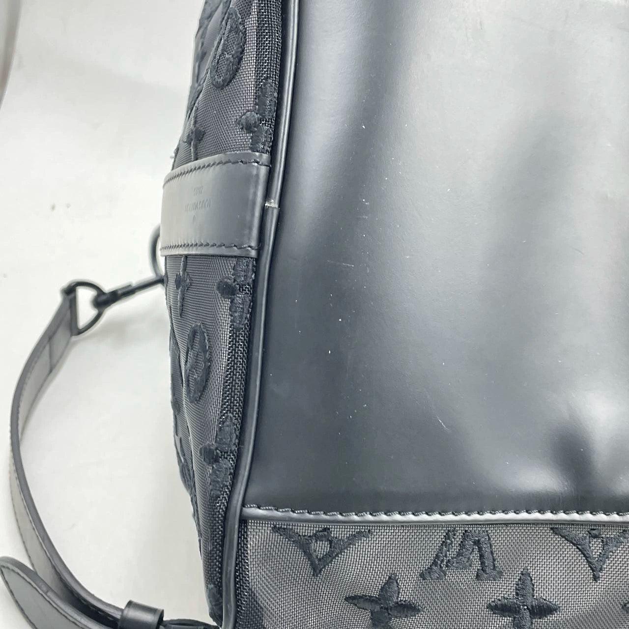 Louis Vuitton Keepall Bandouliere Monogram Mesh 50 Black in Mesh/Leather 7