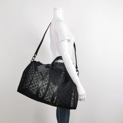 Louis Vuitton Keepall Bandouliere Monogram Mesh 50 Black in Mesh/Leather