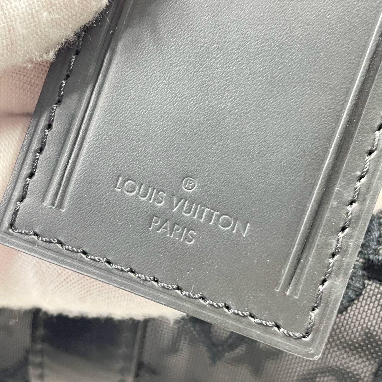 Louis Vuitton Keepall Bandouliere Monogram Mesh 50 Black in Mesh/Leather 4