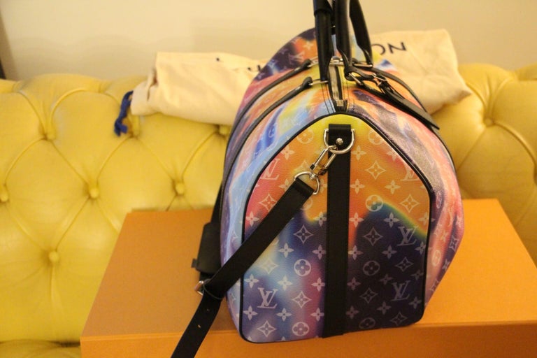 Louis Vuitton Tie Dye Monogram Sunset Keepall Bandouliere 50