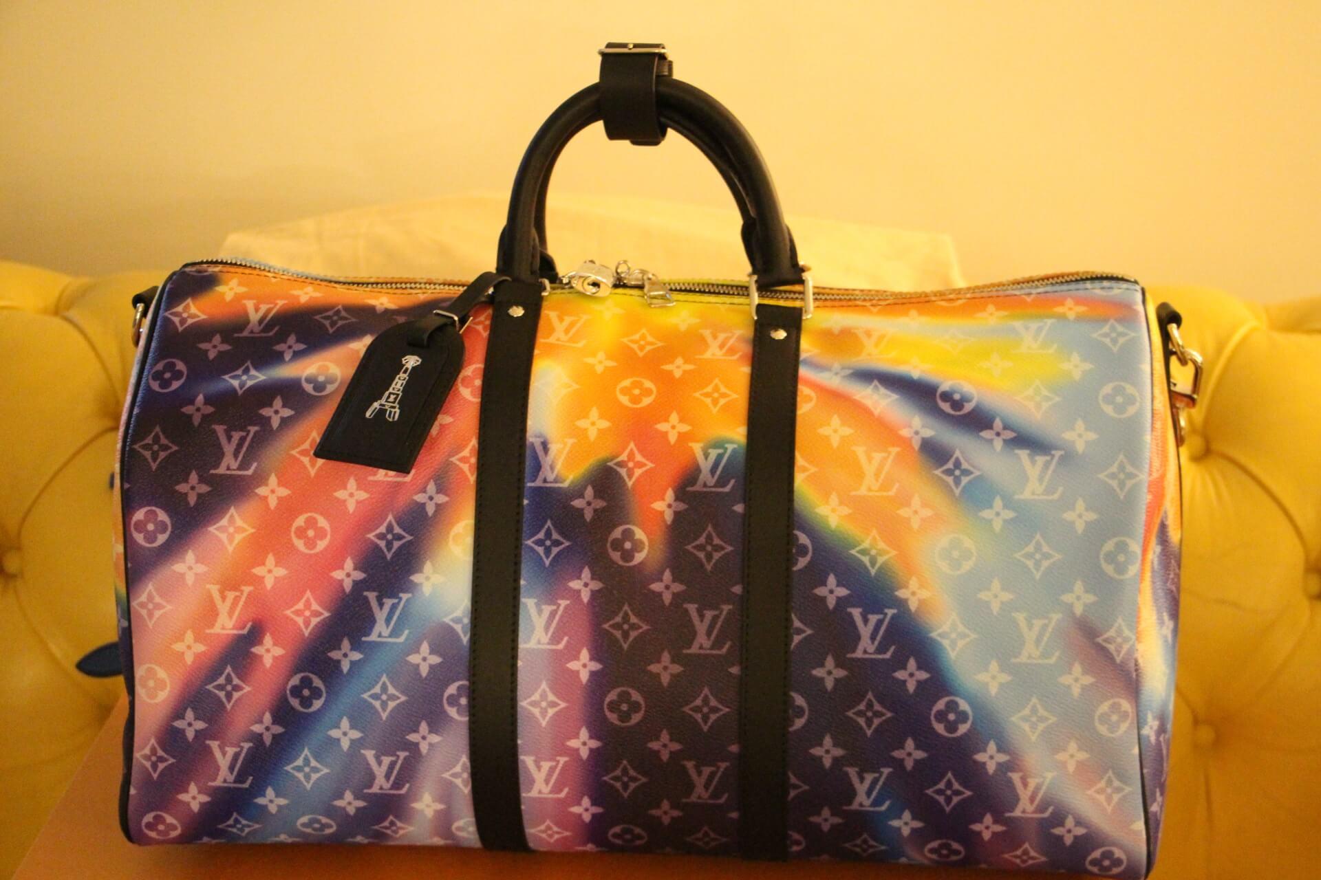 Louis Vuitton Reversible Keepall Bandoulière 50 Monogram Textile Travel Bag  at 1stDibs