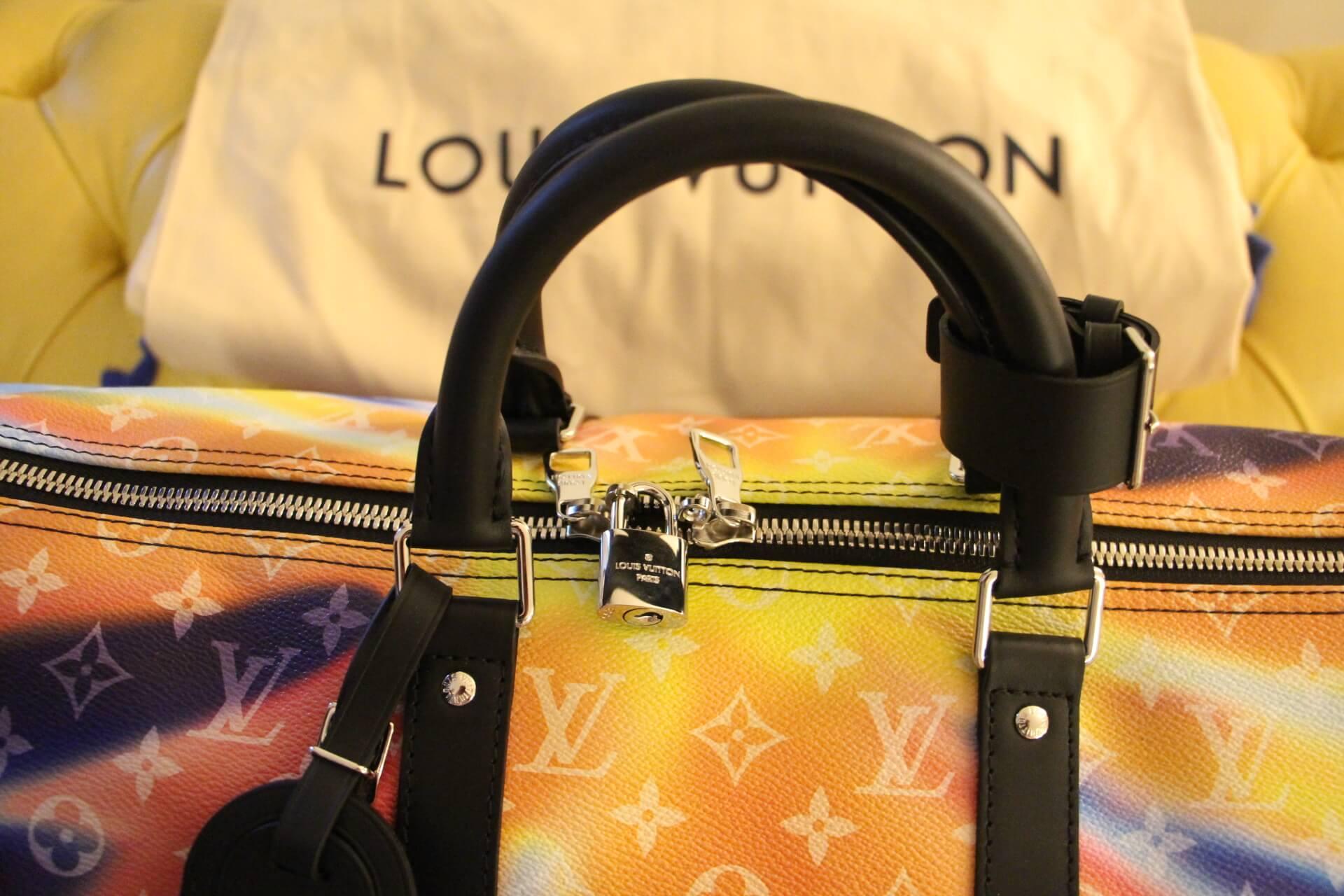 Women's or Men's Louis Vuitton Keepall Bandouliere, Very Limited Sunset Edition by Virgil Abloh