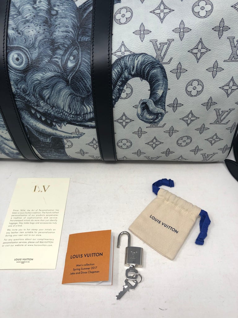 LOUIS VUITTON x Chapman Brothers, Keepall Bandouliere, Monogram
