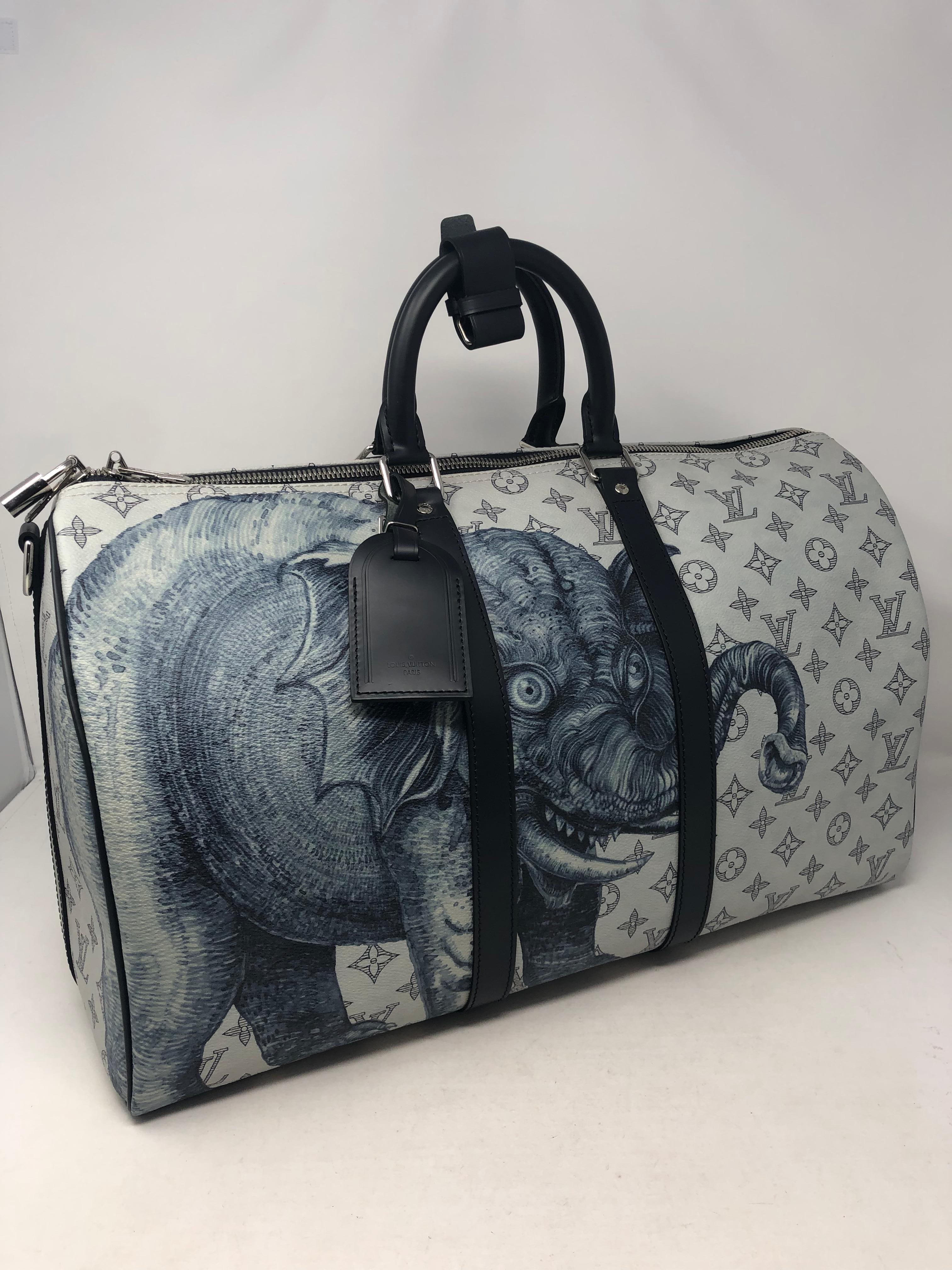 Louis Vuitton Keepall Chapman Brothers Bandouliere In New Condition In Athens, GA