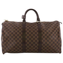 Louis Vuitton Keepall Duffle  50 870229 Brown Coated Canvas Weekend/Travel Bag