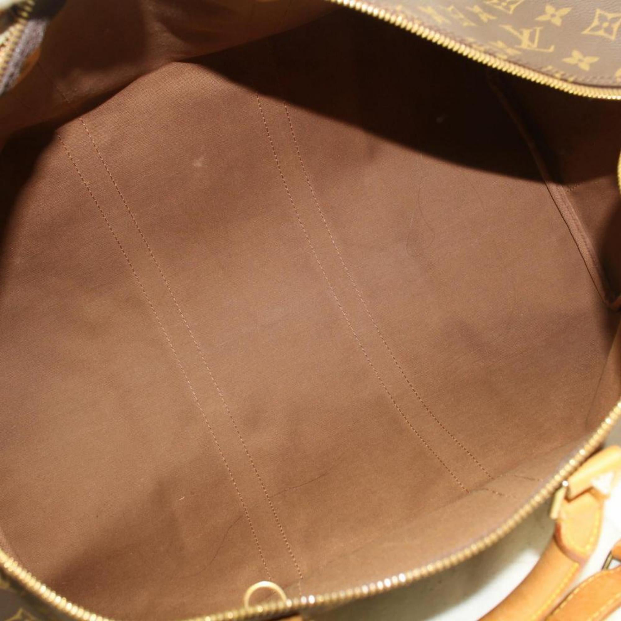 Louis Vuitton Keepall Duffle Monogram Bandouliere 50 869035 Weekend/Travel Bag In Excellent Condition For Sale In Forest Hills, NY