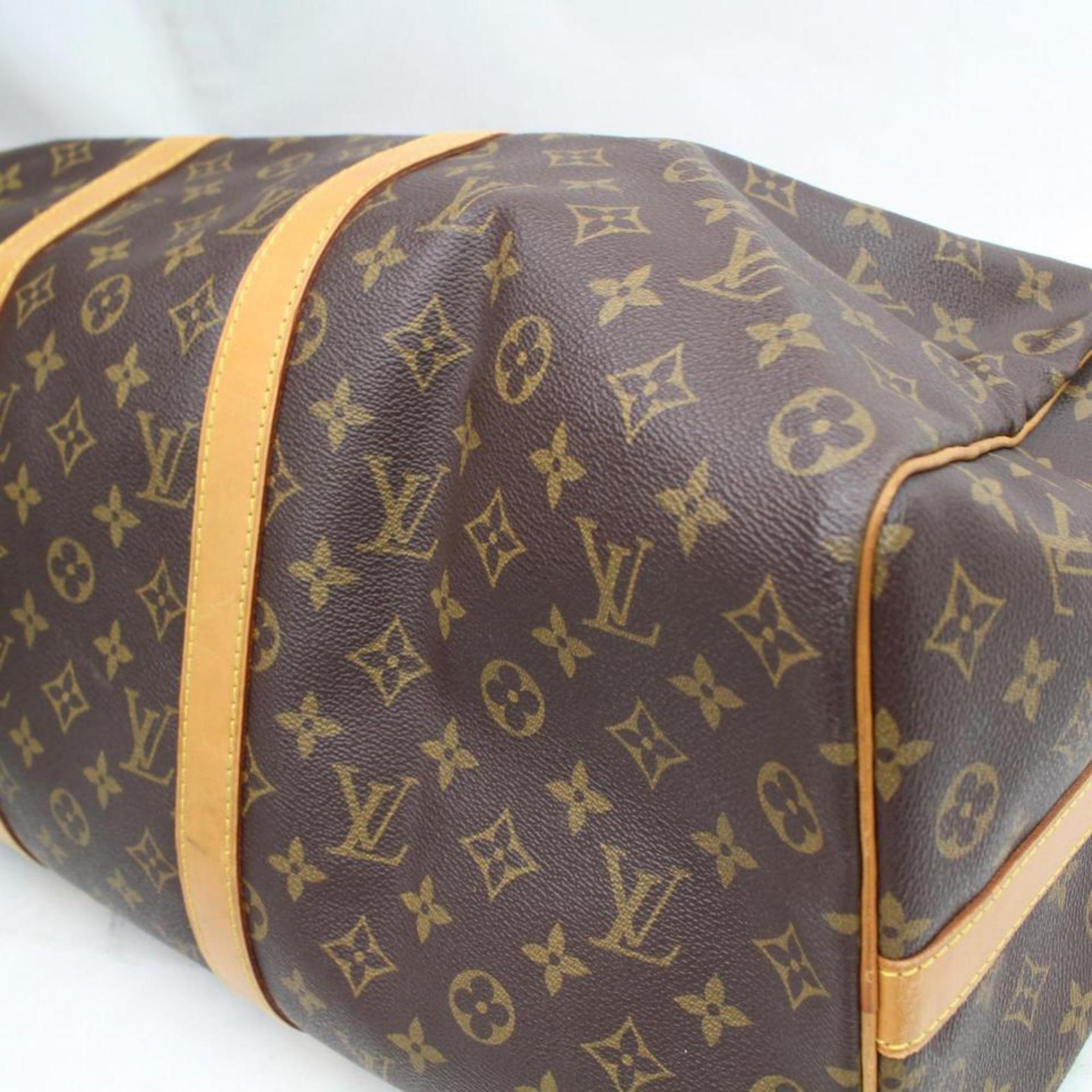Louis Vuitton Keepall Duffle Monogram Bandouliere 50 869035 Weekend/Travel Bag For Sale 2