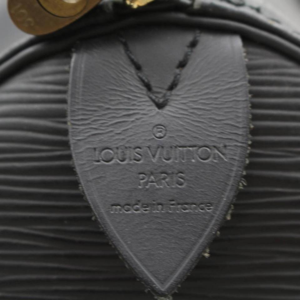 Louis Vuitton Keepall Duffle Noir 45 869492 Black Leather Weekend/Travel Bag For Sale 8