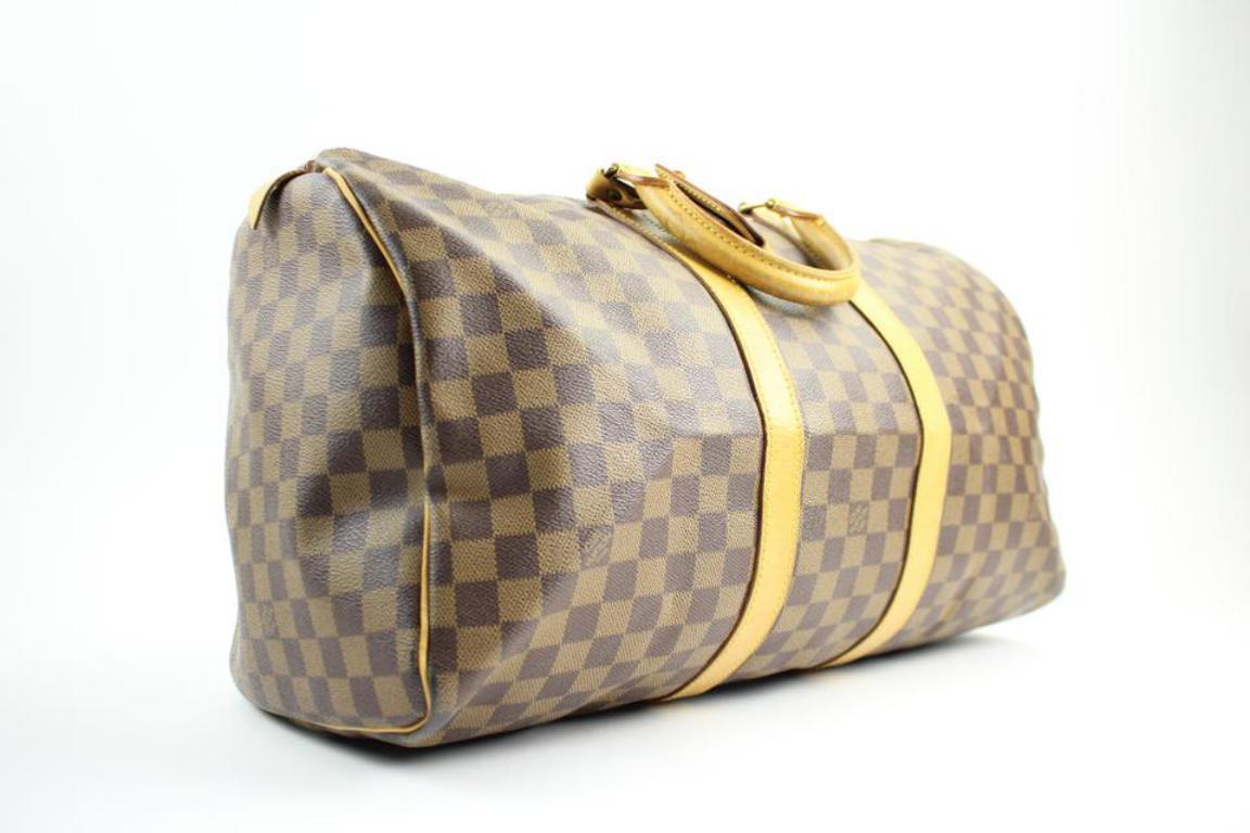 Beige Louis Vuitton Keepall ( Extremely Rare ) Centenaire 107lva129 Weekend/Travel Bag For Sale