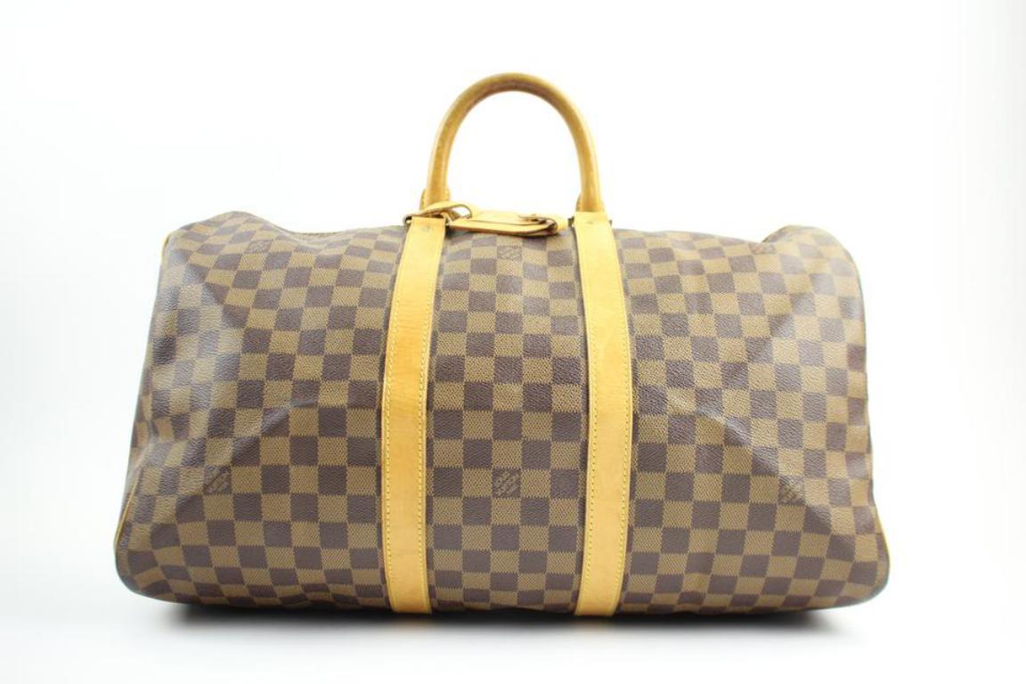 Louis Vuitton Keepall ( Extremely Rare ) Centenaire 107lva129 Weekend/Travel Bag In Fair Condition For Sale In Forest Hills, NY