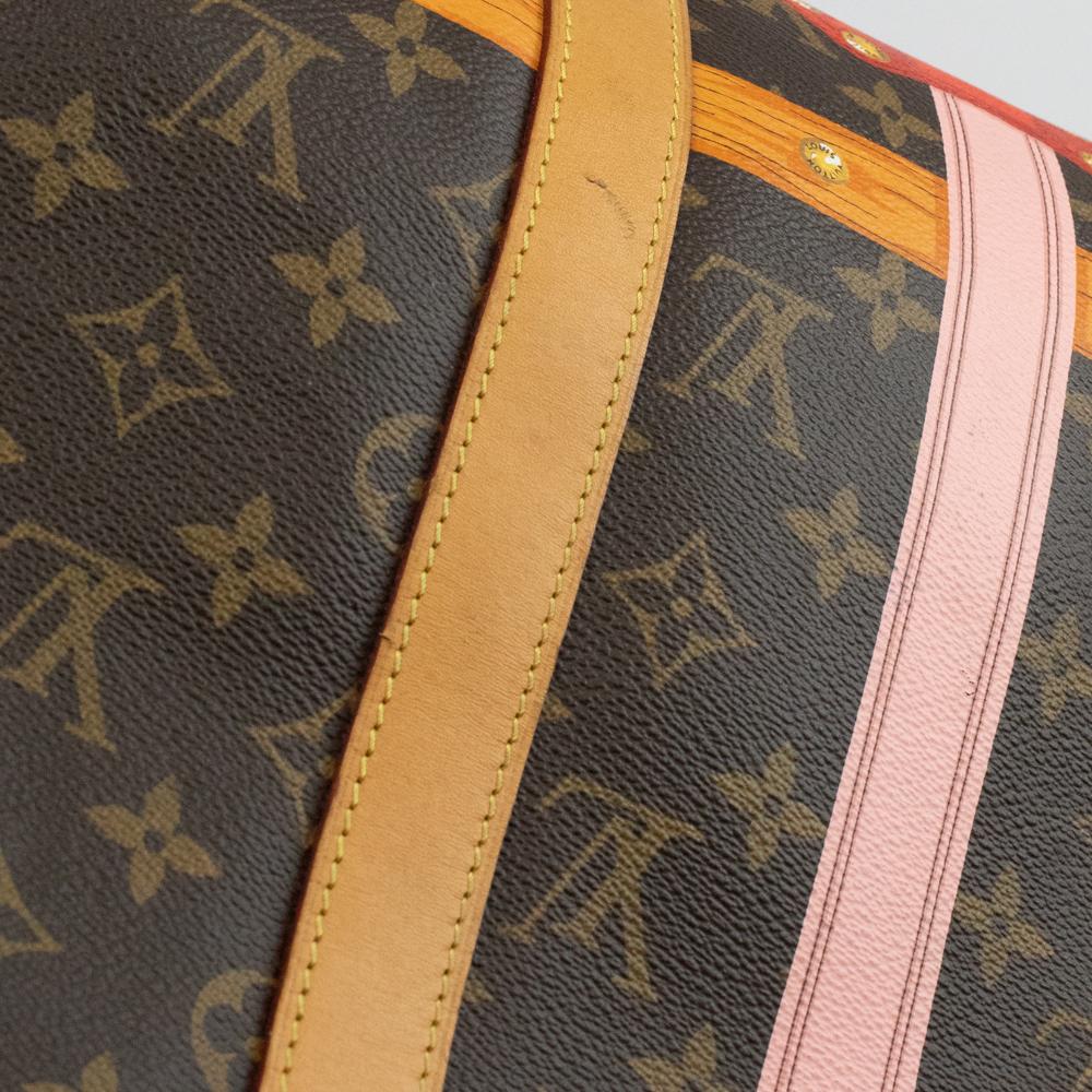 Louis Vuitton, keepall in brown canvas 10