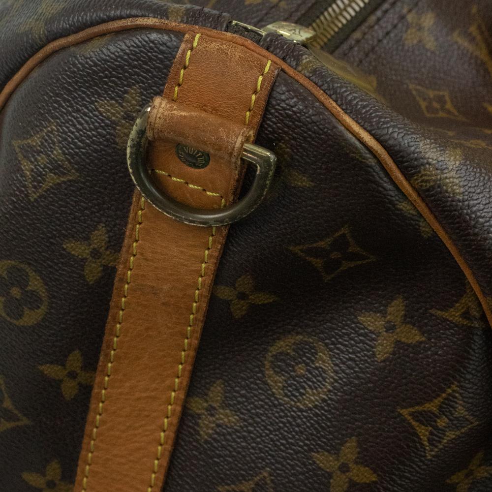 Louis Vuitton, Keepall in brown canvas For Sale 11