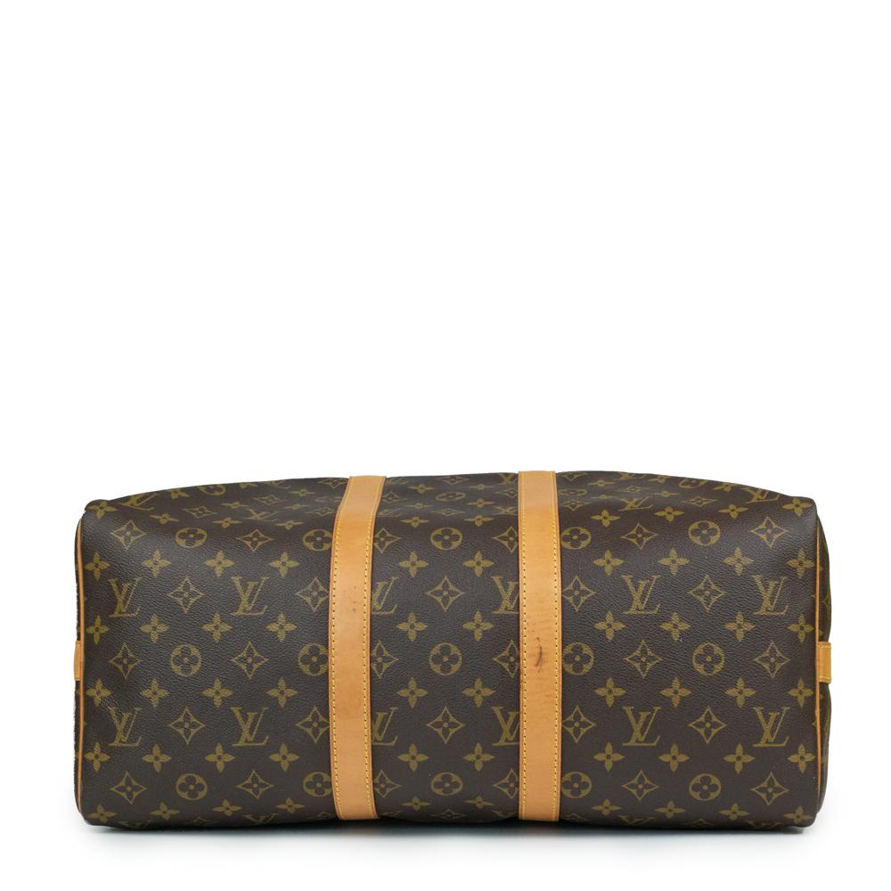Louis Vuitton, Keepall in brown canvas In Good Condition In Clichy, FR