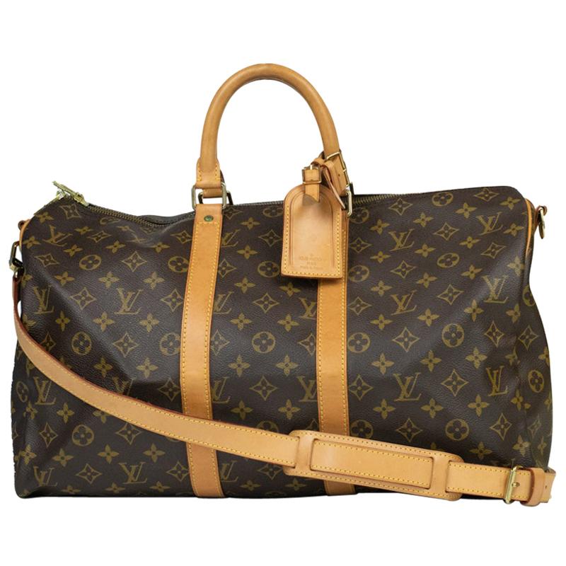 Louis Vuitton, Keepall in brown canvas