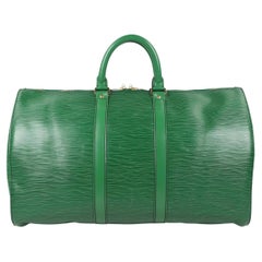 Louis Vuitton Keepall leather 24h bag