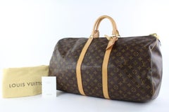 Louis Vuitton Keepall Monogram 50 2lz0928 Brown Coated Canvas Weekend/Travel Bag