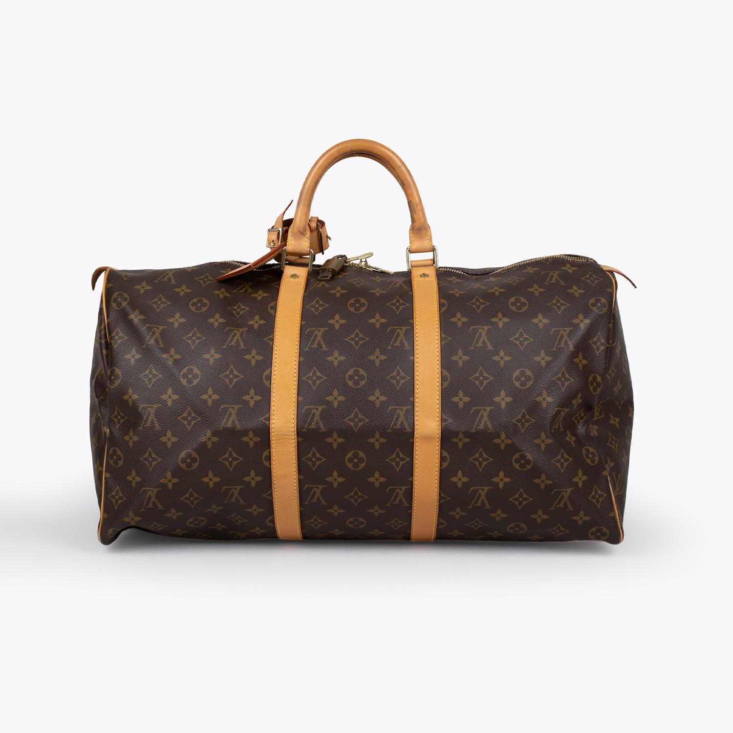 Black Louis Vuitton Keepall Monogram 50 Bag