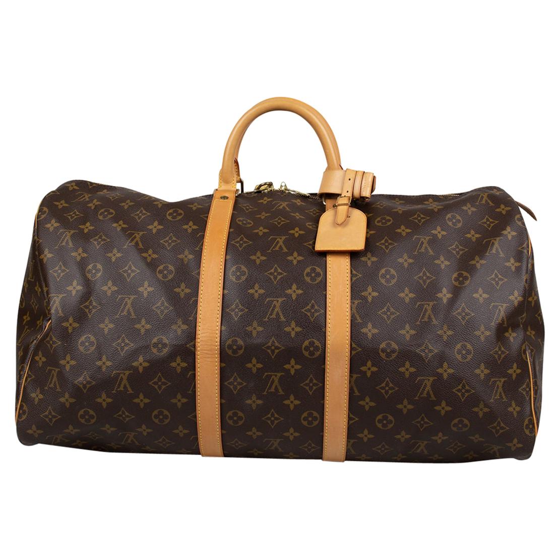 Louis Vuitton Keepall Monogram 55 Bag For Sale