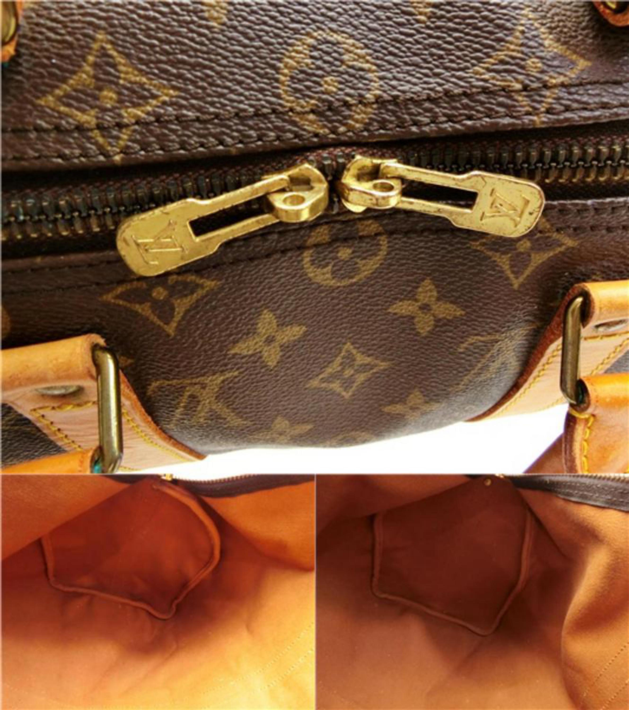 Louis Vuitton Keepall Monogram Bandouliere 50 228340 Brown Coated Canvas Weekend In Good Condition In Forest Hills, NY