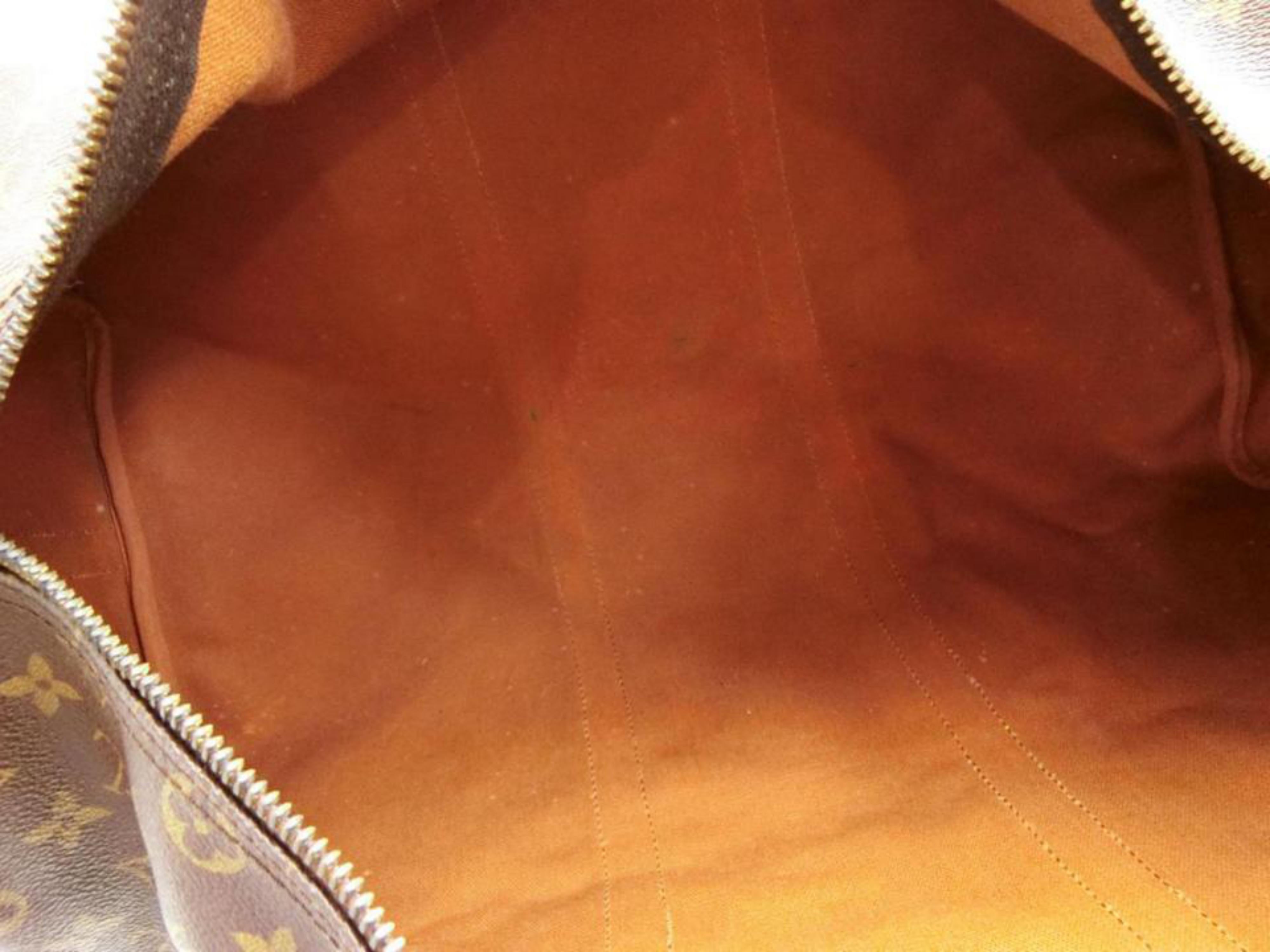 Louis Vuitton Keepall Monogram Bandouliere 50 228340 Brown Coated Canvas Weekend 2