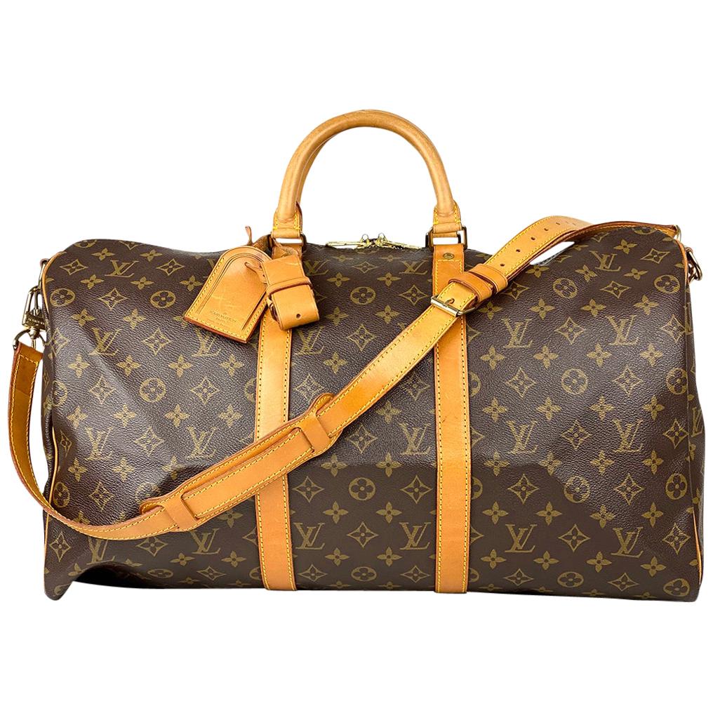 Louis Vuitton Keepall Monogram Bandoulière 50 Weekend Bag