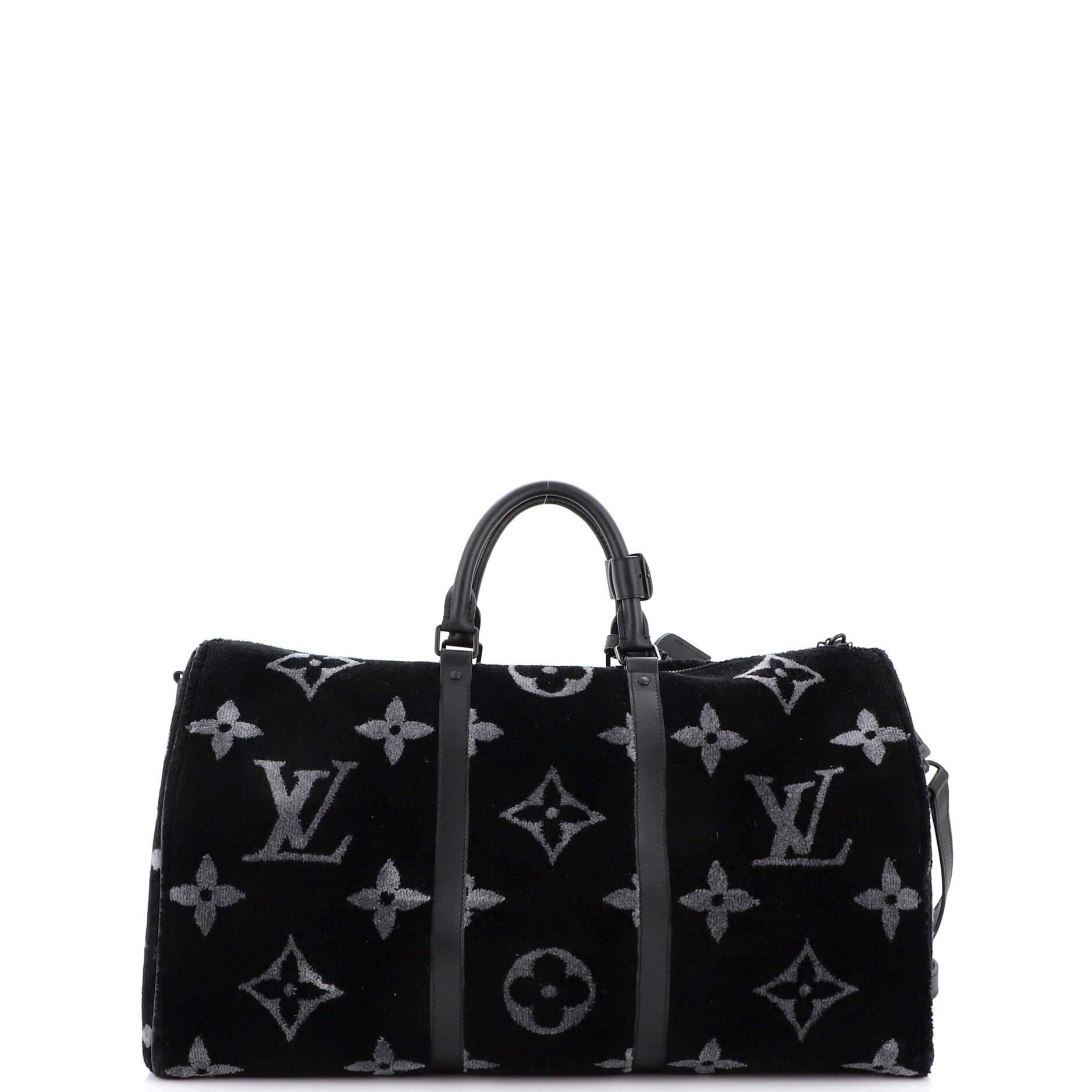 Louis Vuitton Keepall Multipocket Bandouliere Bag Monogram Tuffetage 50 In Good Condition In NY, NY