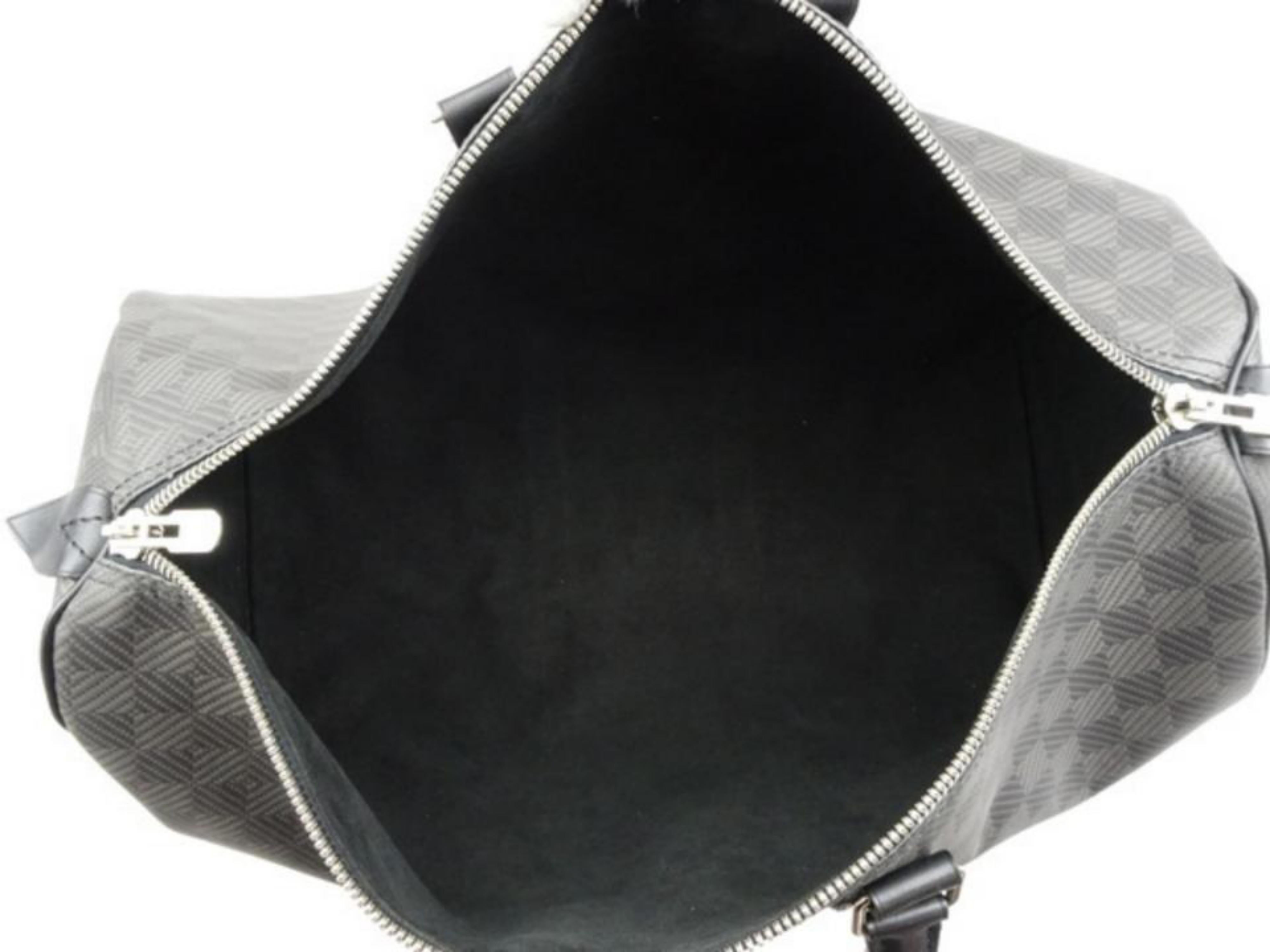 Black Louis Vuitton Keepall (Rare) Damier Graphite Carbon Fiber Carbone 45 230665 For Sale