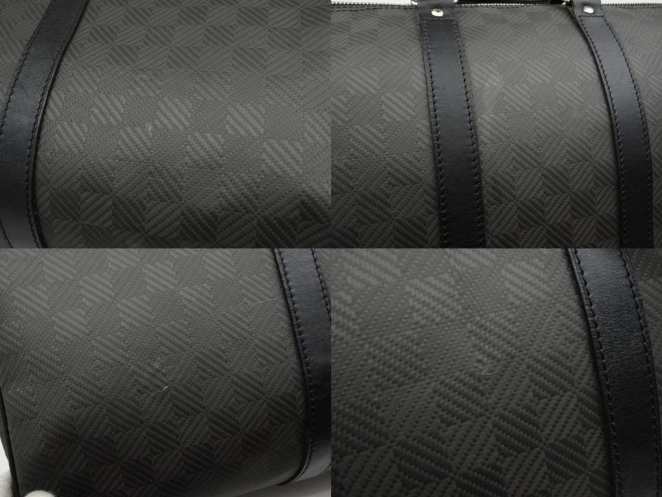 Louis Vuitton Keepall (Rare) Damier Graphite Carbon Fiber Carbone 45 230665 In Good Condition For Sale In Forest Hills, NY