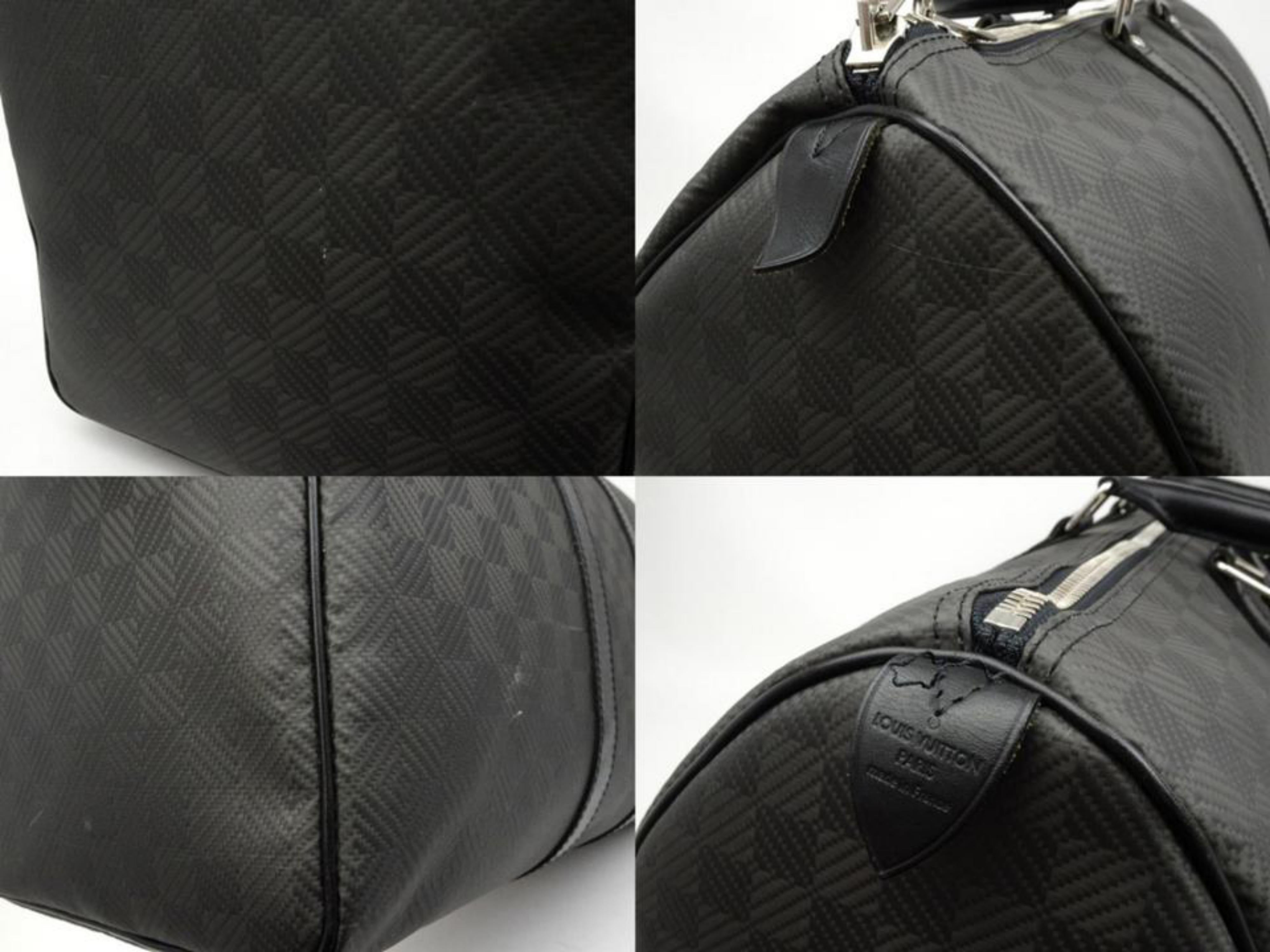 Louis Vuitton Keepall (Rare) Damier Graphite Carbon Fiber Carbone 45 230665 For Sale 1