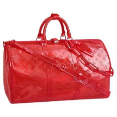 Louis Vuitton Keepall Rgb Clear Ss19 Virgil Abloh Bandouliere 50 870439 rouge Pvc 