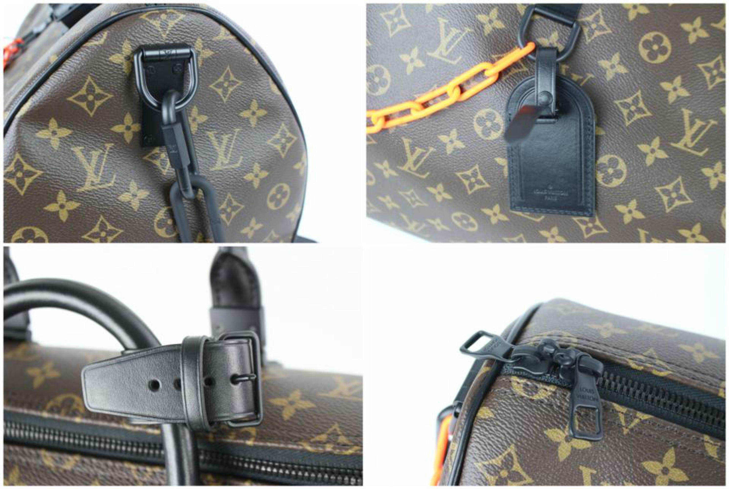 Louis Vuitton Keepall Runway  Ss19 Monogram Chain 50 3lz0114  Travel Bag In New Condition For Sale In Forest Hills, NY