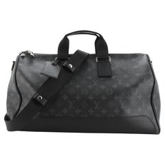 Louis Vuitton Keepall Voyager Bag Monogram Eclipse Canvas 45