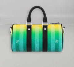 Louis Vuitton Keepall XS Bag Gradient Green Damier Stripes Coated Canvas
