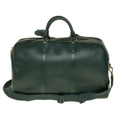Louis Vuitton Kendall 50 Travel bag in Green Taïga leather, gold hardware