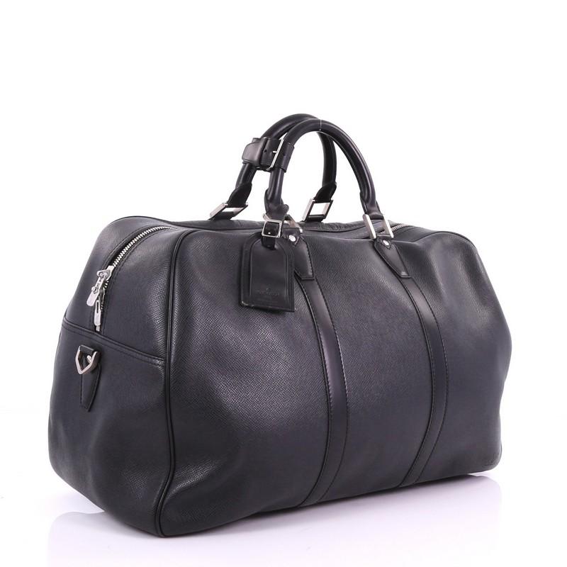 Black Louis Vuitton Kendall Handbag Taiga Leather PM