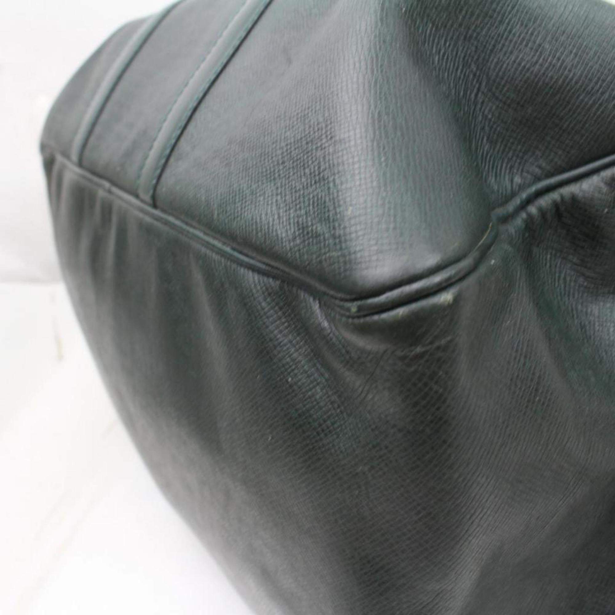 Louis Vuitton Kendall Pm 865993 Green Leather Weekend/Travel Bag For Sale 5