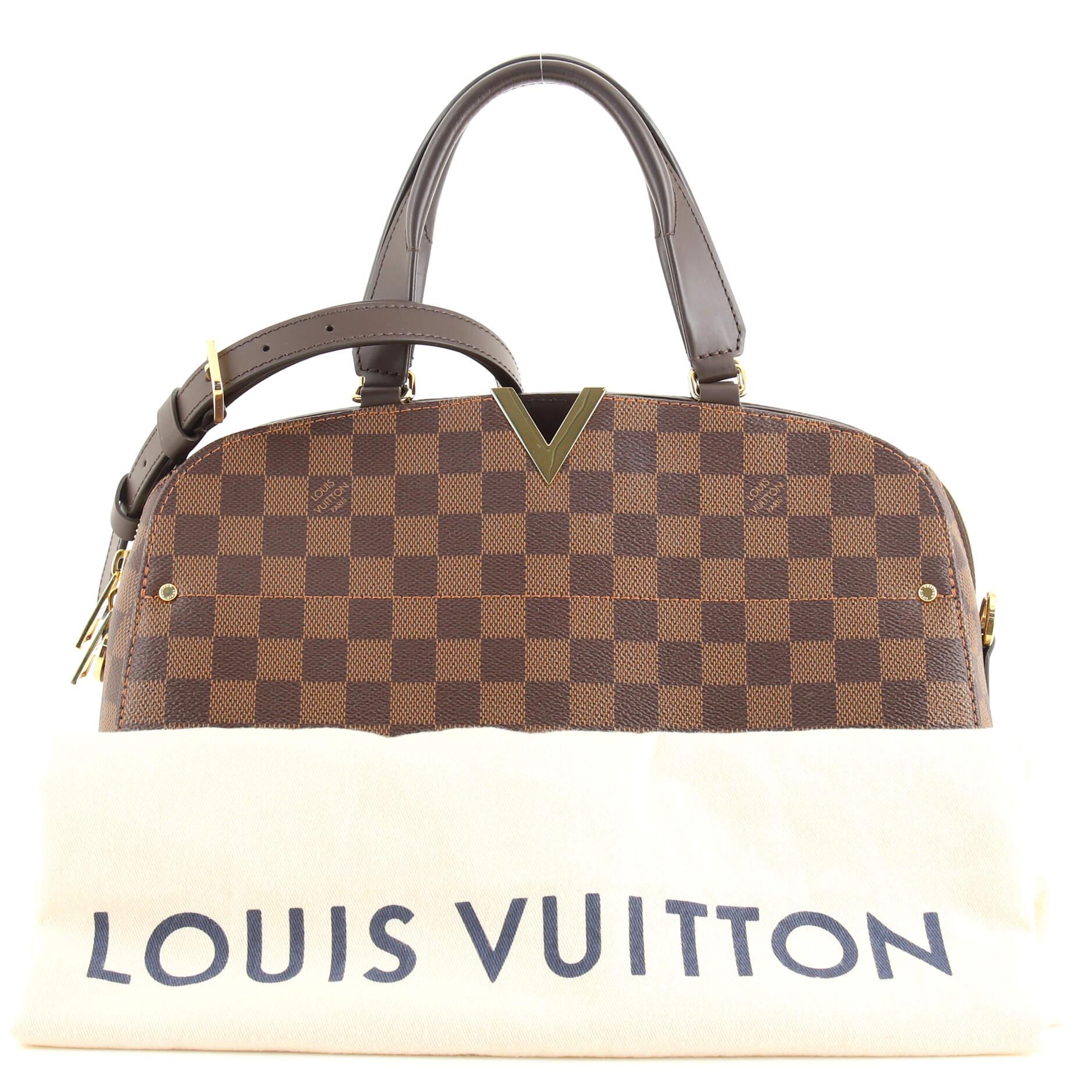 Louis Vuitton Damier Ebene Canvas Kensington Bowling Bag Louis