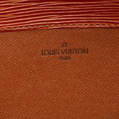 Louis Vuitton Senateur-Clutch aus elfenbeinfarbenem Epi-Leder mit afrikanischem Fawnmuster