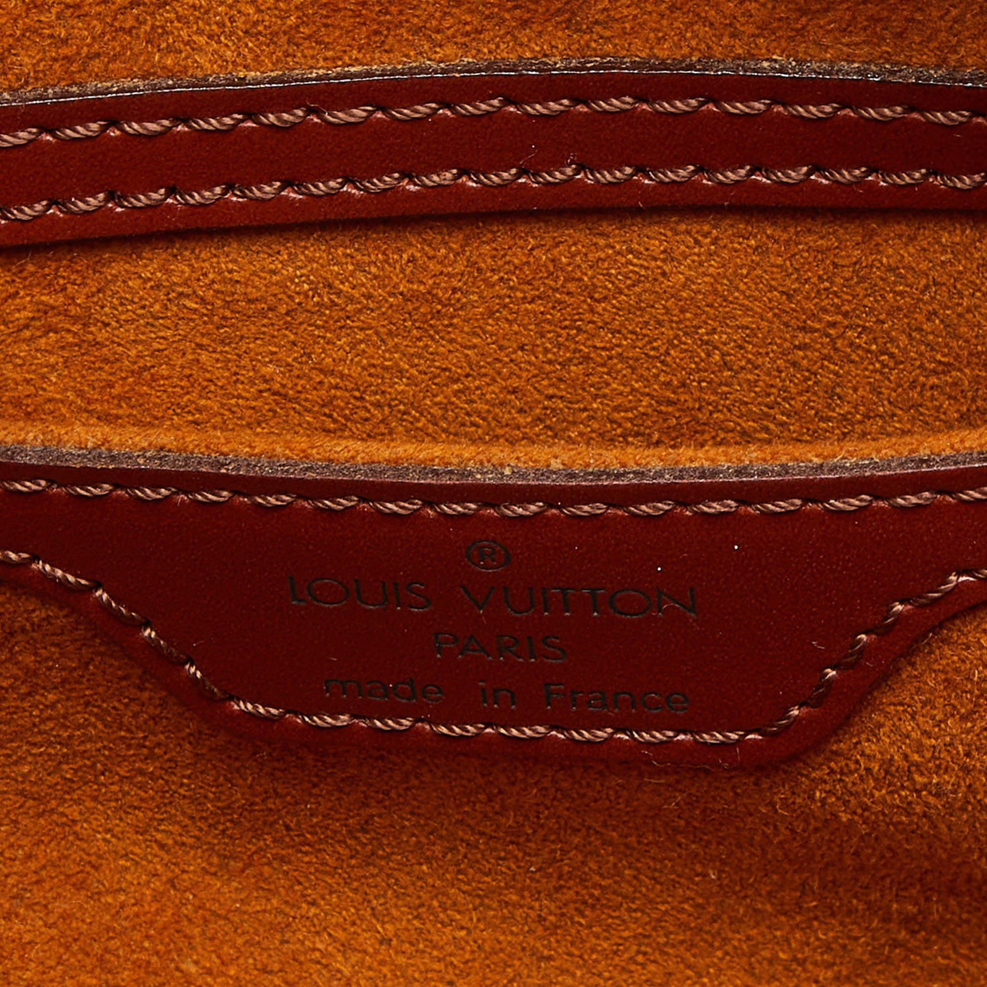 Louis Vuitton Kenyan Fawn Epi Leather Soufflot Bag For Sale 3