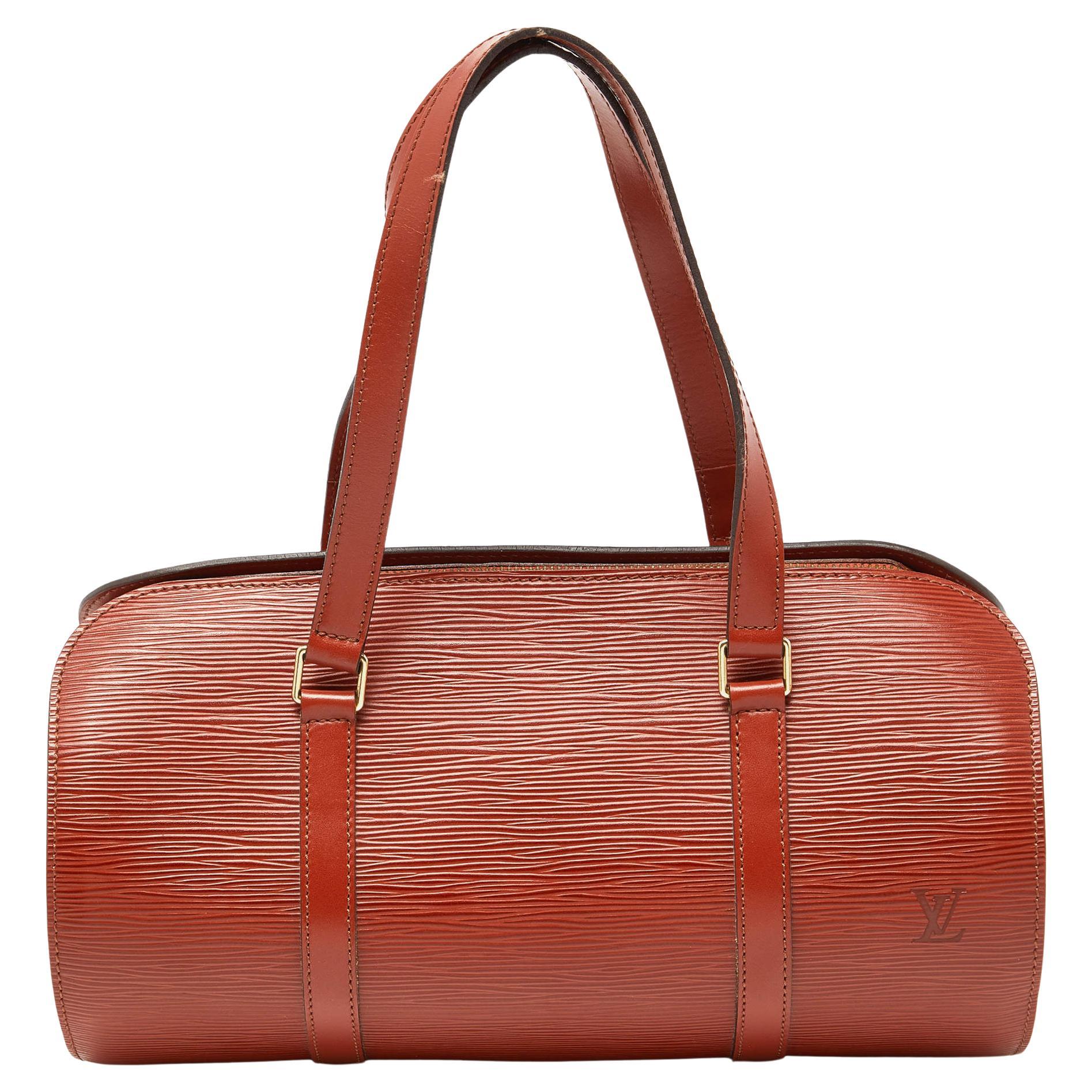 Louis Vuitton Kenyan Fawn Epi Leather Soufflot Bag For Sale
