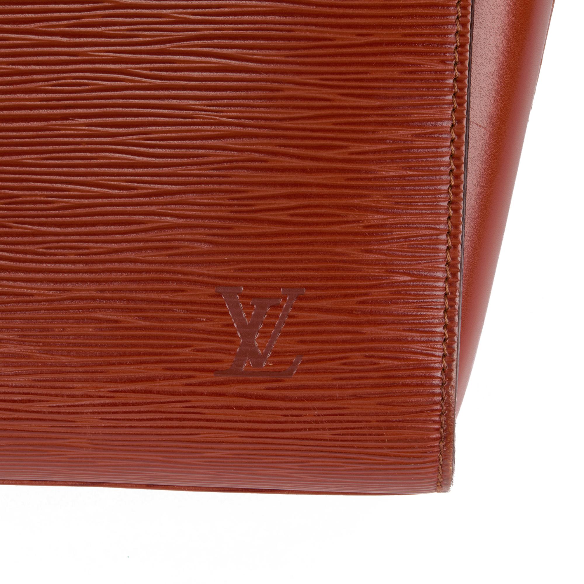 LOUIS VUITTON Kenyan Fawn Epi Leather Vintage  Dupleix Tote 2