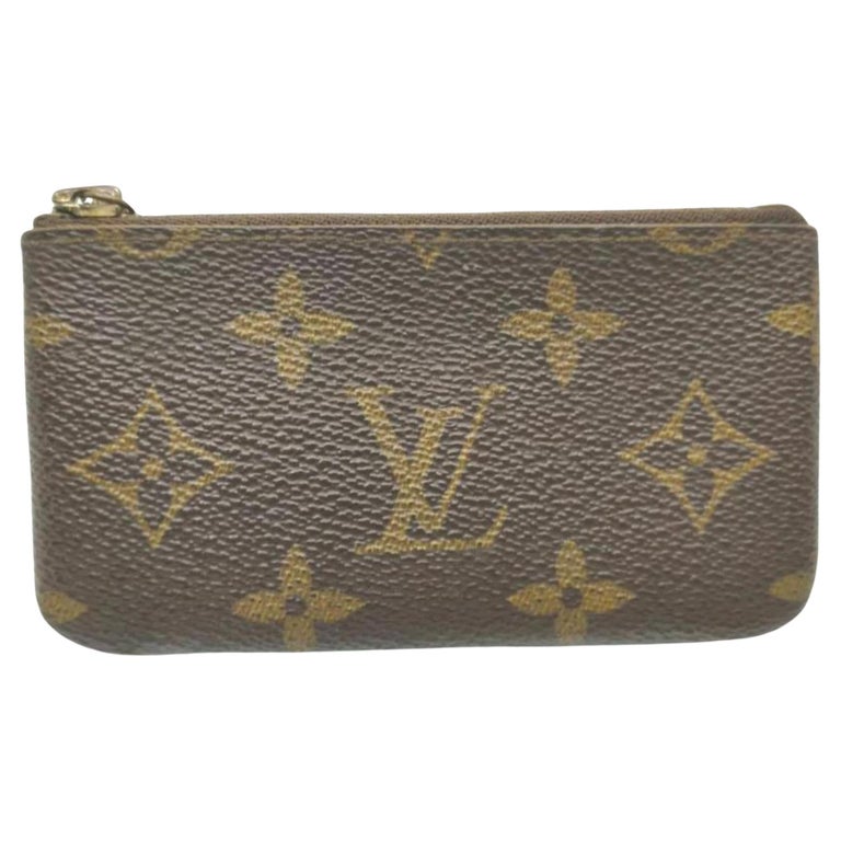 Louis Vuitton Key Pouch Coin Purse Pochette Cles Keychain 855413 For Sale  at 1stDibs | lv key pouch, louis vuitton wallet keychain, louis vuitton  coin purse keychain
